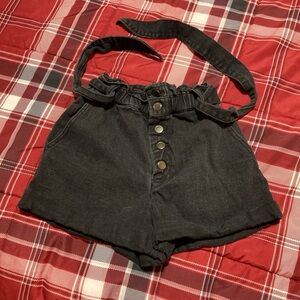 Forever 21 Misses Black Denim Shorts Size S Small